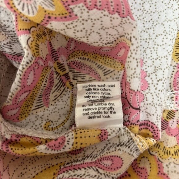 Cino Womens Patchwork Artsy Button Up Shirt Size XS Boho Hippie Festival Paisley - Picture 7 of 10